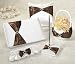 Brown Sash Wedding Set