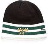NHL Men's Face Off Cuffless Knit Hat (Dallas Stars, One Size Fits All)