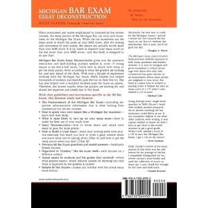 Michigan Bar Exam Essay Deconstruction