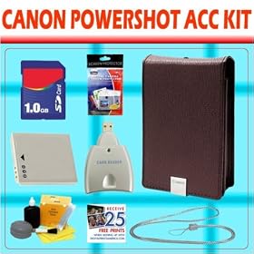 Canon 1GB Accessory Kit for the Powershot SD750 and SD1000