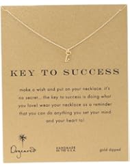 Dogeared Reminder "Key To Success" Gold-Plated Sterling Silver Pendant Necklace