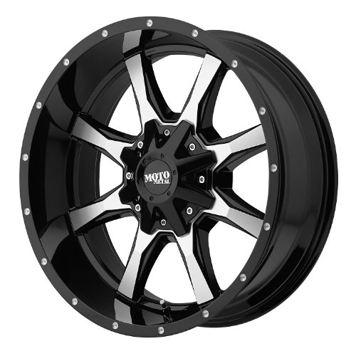 Moto Metal17X9 5X5.0/5.5 4.53 -12mm GLOSS BLACK W/ MACHINED FACE - MO97079035312N