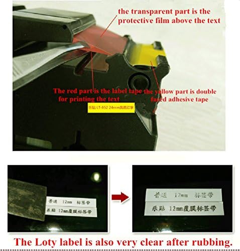 2pack Compatible Dymo Label Maker Refills D1 9mm 3/8" 40919 Laminated Labeling Tape