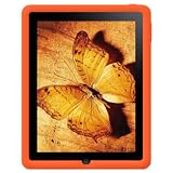 Amzer Silicone Skin Jelly Case for Apple iPad Tablet,(Orange)