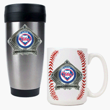 Buy Philadelphia Phillies 2008 World Series Champions Stainless Steel Travel Tumbler and GameBall Ceram by Great American Products
