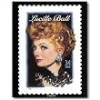 Nostalgic I Love Lucy Tin Sign : Lucille Ball Stamp