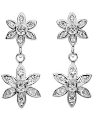 Pair of 14K White Gold Diamond Earrings - 0.18 Ct. -- LIFETIME WARRANTY
