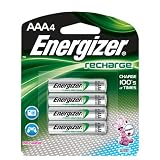 Buy Energizer Rechargeable Batteries, AAA, 4-Count, (Pack of 2) by Energizer