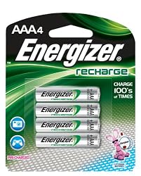 Energizer Rechargeable Batteries, AAA, 4-Count, (Pack of 2)