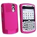 Premium Durable Hot Pink Silicone Soft Rubber Skin Cover Case for RIM Blackberry Curve 8330, 8300, 8310, 8320 thumb