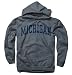 Michigan Wolverines Dark Heather Arch Hooded Sweatshirt