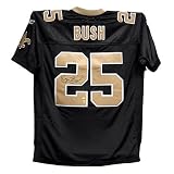 Reggie Bush Autographed Jersey | Details: New Orleans Saints, Black, Reebok, EQT