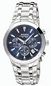 Accurist Men's Quartz Watch with Blue Dial Chronograph Display and Silver Stainless Steel Bracelet MB960N