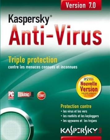 Kaspersky Anti-virus 7.0 (2 Postes, 1 an)