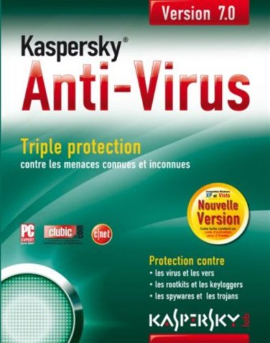 Kaspersky Anti-virus 7.0 (2 Postes, 1 an)