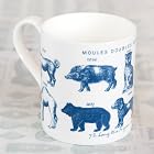 Rococo China Mug 'Moules Doubles'