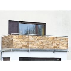 WENKO Balkonumspannung Sichtschutz Mauer