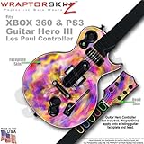 Tie Dye Pastel WraptorSkinz Skin fits XBOX 360 & PS3 Guitar Hero III Les Paul Controller (GUITAR NOT
