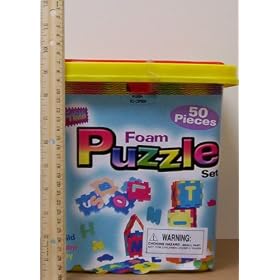 Click here to buy 50 pc Foam ALPHABET Floor PUZZLE Set.