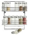 RSVP International WALL Endurance Wall Mount Spice Rack 12-bottle