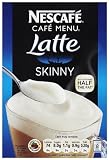 NescafÃ© Latte Skinny Unsweetened 8 Sachets 160 g (Pack of 6, Total 48 Sachets)