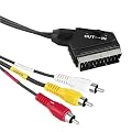 Hama 43178 Video-Kabel Scart-Stecker - 3 Cinch-Stecker (Video/Stereo), 1,5 m