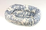 Bowser Donut Bed-Blue Toile - Extra Large