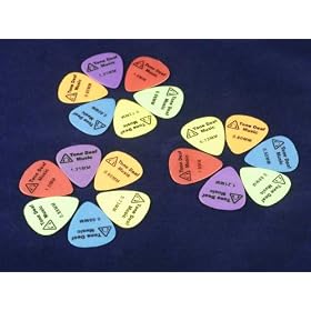 18 Soft Nylon Guitar Plectrums