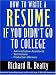 How to Write a Resume If You Didn't Go to College