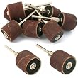 10 Abrasive Sanding Bands Drum Mandrel Medium Grit .75"