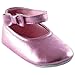 Girl Ankle Bow Shoe, Light Pink, 12-18 months Baby