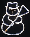 5M Lead Christmas Snowman Silhouette