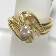 14K Yellow Gold Diamond Wedding Set