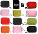 Compact or Mini Canon Powershot SD Digital Camera Carrying Case with Screen Protector - Bundle with Toshiba OEM 1gb MicroSD Memory Card with SD Adapter