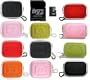 Compact or Mini Canon Powershot SD Digital Camera Carrying Case with Screen Protector - Bundle with Toshiba OEM 1gb MicroSD Memory Card with SD Adapter
