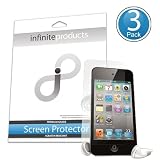 Infinite Products Quasar Screen Protectors for iPod Touch 4G (3 Pack) DIAMOND