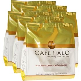Cafe Halo Cinnamon Caramel Coffee Pods (4.23-Ounce), 16-Count Pods (Pack of 6)