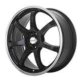 15x6.5 Maxxim Knight (Gloss Black w  Machined Lip) Wheels Rims 4x100 114.3... by Maxxim