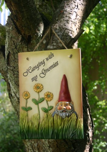 Hanging with my Gnomies Outdoor Wall Plaque