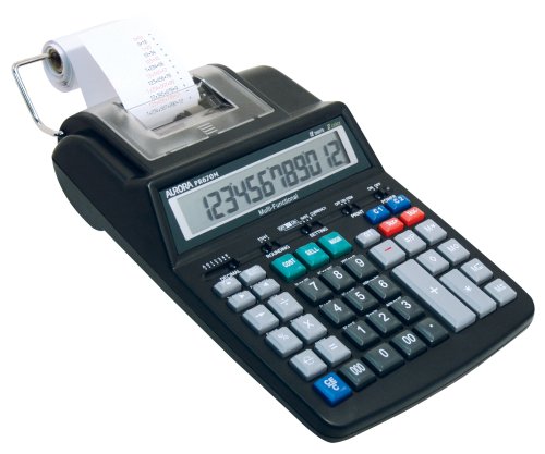 Aurora PR670M 12 Digit 2 Color Desktop Printing Calculator