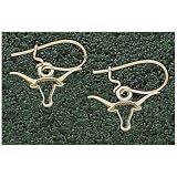 Logo Art Texas Longhorns 10K Gold Team Logo 3/8 Dangle Earrings