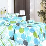 Blancho Bedding - [Blue Marbles] 100% Cotton Comforter Cover/Duvet Cover Combo