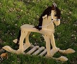 Kids Rocking Horse - Natural Pony Rocking Horse - Guidecraft - G83451