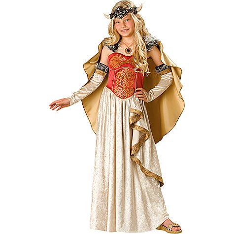 Viking Princess Child Halloween Costume Large 10