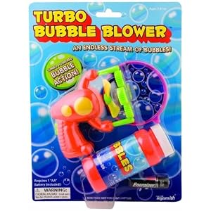 Turbo Bubble Blower Gun Endless Stream of Bubbles by Turbo Bubble Blower