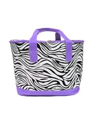 Jewelry: New Fashion Trendy Cs 3504 Zebra Cooler Bag Purple - 012 SWT
