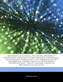 Mathematics Journals, Including: Journal of Cryptology, Cryptology Eprint Archive, Cryptologia, Cryptography Newsgroups, IEEE Transactions on Informat