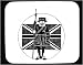 Mouse Pad with flag, england, british, joker, fool, jester
