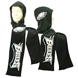 Philadelphia Eagles Fleece Hood / Scarf Combination - Black