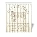 Cattle Feed C-shaped hooks Fitted Handing Shower Curtain 66